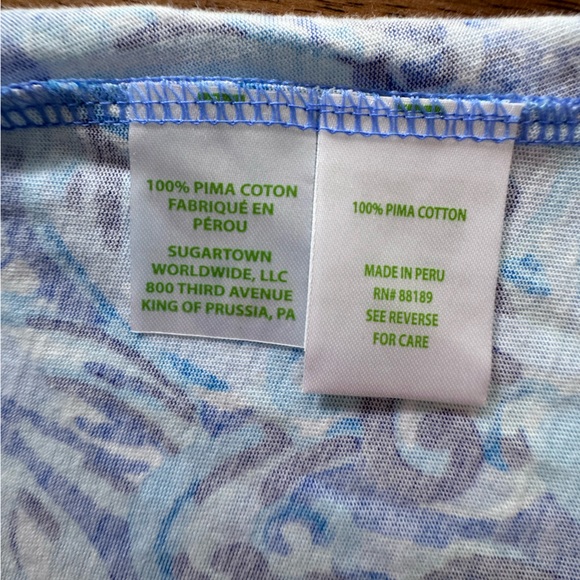 Lilly Pulitzer Billie Dress SZ S Saltwater Blue Suns Out Funs Out - Picture 13 of 14